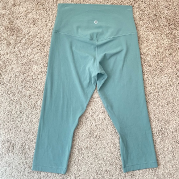 Lululemon 2021 Align High Rise Crop 17" Leggings Tidewater Teal Size 6, W6BHIS - Picture 2 of 16